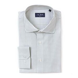 The Tie Bar Trim Fit Gingham Dress Shirt